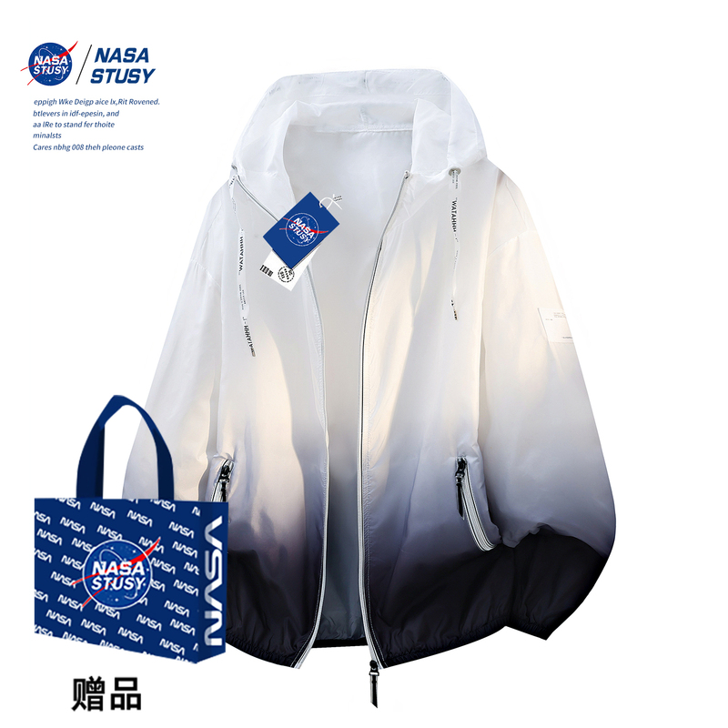 Nasa Stusy American Style 2026 New Summer Thin Sun Protection Clothing Men's Ice Silk Breathable Sun Protection Jacket