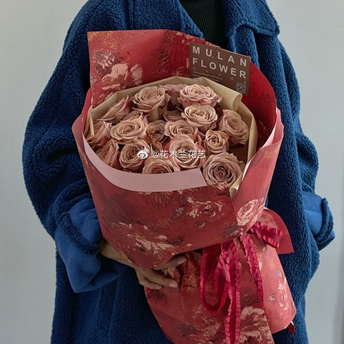 Сумка на день матери, упаковка, бумага для рисования, букет