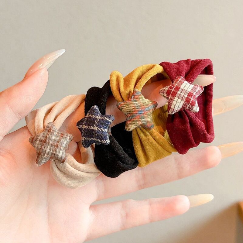 High-Elasticity Star Hair Ties, Sweet and Versatile, High-Elasticity Bun Towel, Non-Damaging, High-Appearance Value Hair Rope, Fashionable Hair Accessory