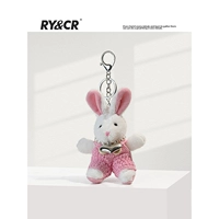 Розовая одежда любовь колье-белый кролик