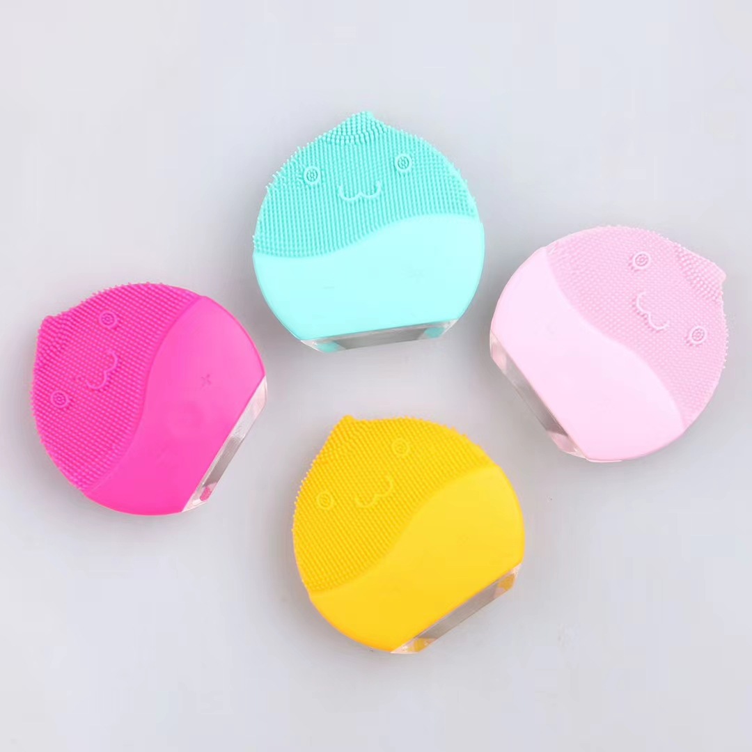 Washerometer ultrasonic silicone Silicone Wash Face Brush face Electric pores cleaner Import Face Cleaner Face-to-face Divine Cleaner