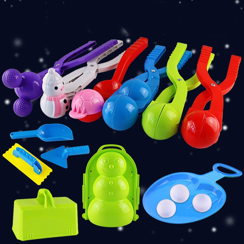 Playing snow tools snowball clip pile snowball children's artifact duck snowman large mold snowball toy set