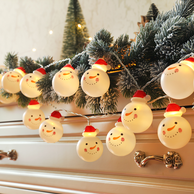 Christmas decorative lighting window decoration scene layout LED lighting festival dress piece snowhumane props hanging parts