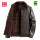 Кожаная куртка Haining leather, мужская зимняя толстая теплая куртка из бархата, свободная одежда для папы среднего возраста, мужская куртка большого размера mini 2