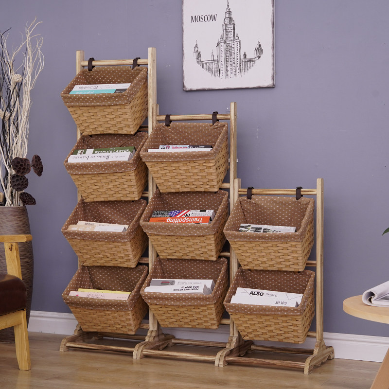 Home Shelf Floor Shelve Bedroom Living Room Living-room Bookstand Multilayer Containing Fields Garden Cloth Art Snacks Storage Deck Shelf