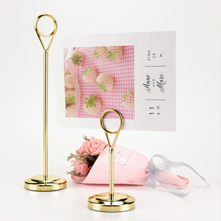 Stainless Steel Seat Card Holder Restaurant Menu Stand Wedding Creative Table Number Holder Table Card Holder Dish Display Stand