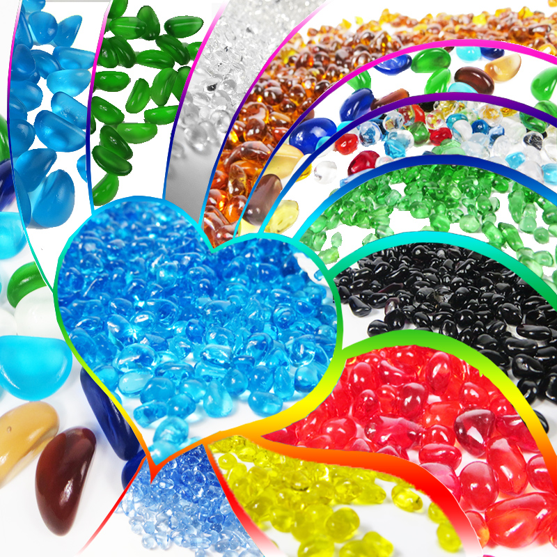 Fish cylinder bottom sand crystal sandstone aquarium decorated blue stone stone aquarium paved