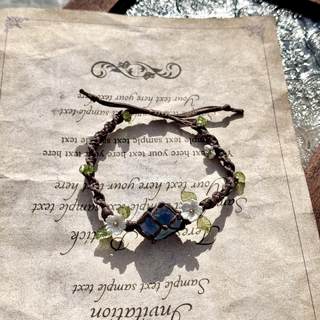 Браслет из необработанных кристаллов SoulCollision, макраме, аутентичный магазин