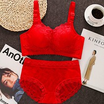 Red Bean Thick optional No steel ring This life year Great Red Chest 5cm Thickened Coalesch Underwear Adjust Thin Bra