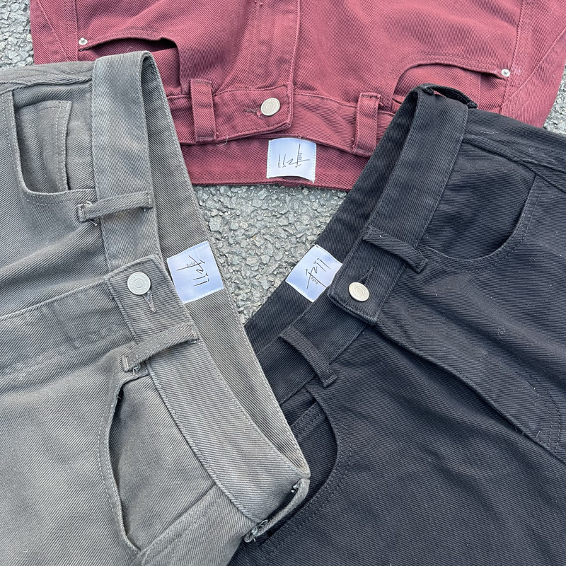 Hzii Three Fantasy Gods First Generation/Simple Baggy Style Three-Dimensional Cutting Clean Versatile Commuting Casual Pants