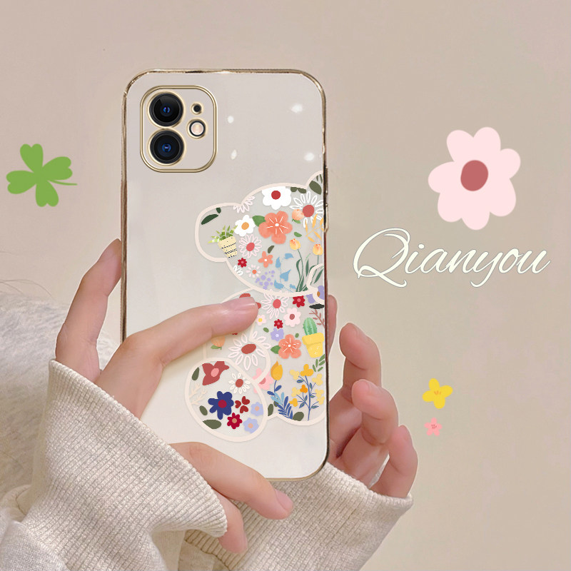 Suitable for iphone11 mobile phone protection shell Apple 11pro electroplating soft shell 11promax silicone gel female new IPone tennis red card thin section full package anti-fall protective sheath shell