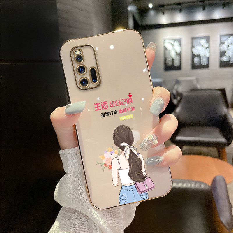 vivoiqoo3 mobile phone protection shell V1955A female section iq003 minimalist vivi protective sleeve vivoiqoo3 net red new vivoiq003 full package