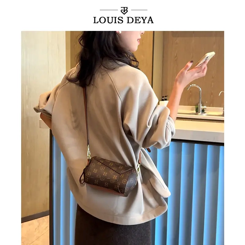 New Niche Light Luxury Geometric Small Bag, Versatile Shoulder and Crossbody Bag for Autumn and Winter