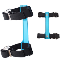 T6061 Aluminum Alloy Diving Travel Back Fly Back Plate Back Stand Single Bottle Adapter Gas Bottle Fixing Strap Set STA
