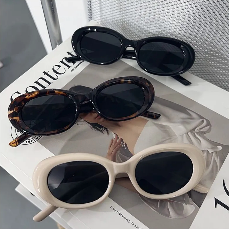 Retro Sunglasses for Hot Girls with a High-End Feel ins Internet Celebrity Photo-Taking Sun Protection Korean Style Trendy Gm Oval Black Sunglasses Retro Sunglasses for Hot Girls with a High-End Feel ins Internet Celebrity Photo-Taking Sun Protection Korean Style Trendy Gm Oval Black Sunglasses