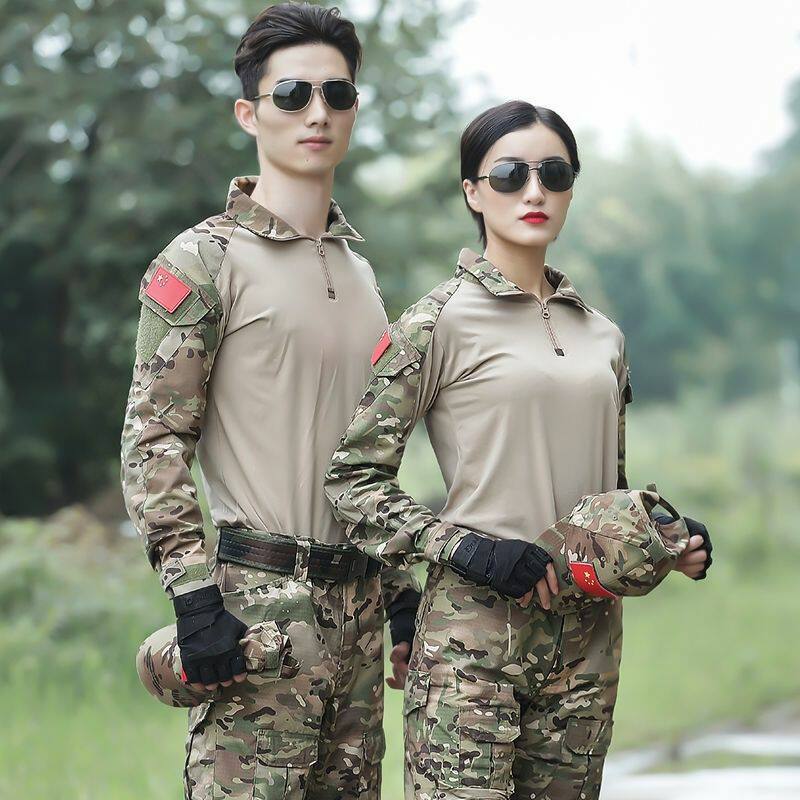 Autumn Winter Frog Clothing Tactical T-shirt Male camouflak suit Wearable military training Combat instructor's training clothes to work-Taobao