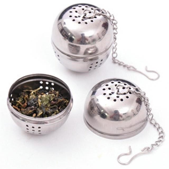 Tea ball tea filter tea spherical tea maker tea leaking mesh tea filter stainless steel iron creative tea filter