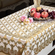 Table cloth waterproof and anti-scalding plastic table cushion living-room home tea table rectangular table cloth table Gaib