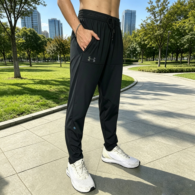 Ua under Armour Quick-Drying Pants Men's Summer Ice Silk High-Elastic Air Conditioning Pants Fitness Running Training Sports Casual Long Pants
