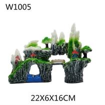 Create an escape scene simulated scenery rockery stone decoration house stone package aquarium small plastic aquatic plant ornaments fish tank