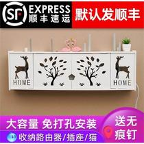 TV cabinet storage box organizes wire box to hide ugly decorative box to hide cable network cable box wall socket