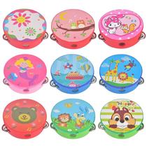 Childrens tambourine wooden kindergarten teacher performance ling drum Orff instrument baby hand drum