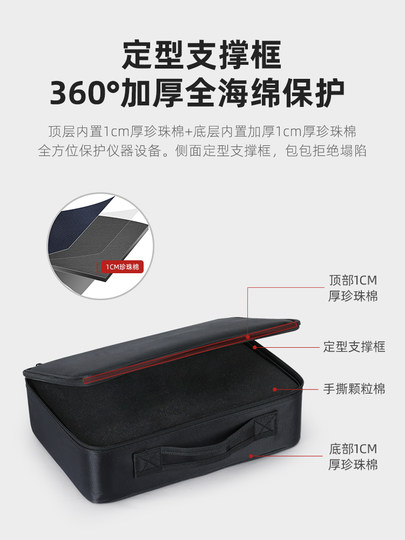 Caja de herramientas EDGAR, bolsa protectora para instrumentos, bolsa para herramientas, bolsa portátil para lentes de fotografía que absorbe los golpes