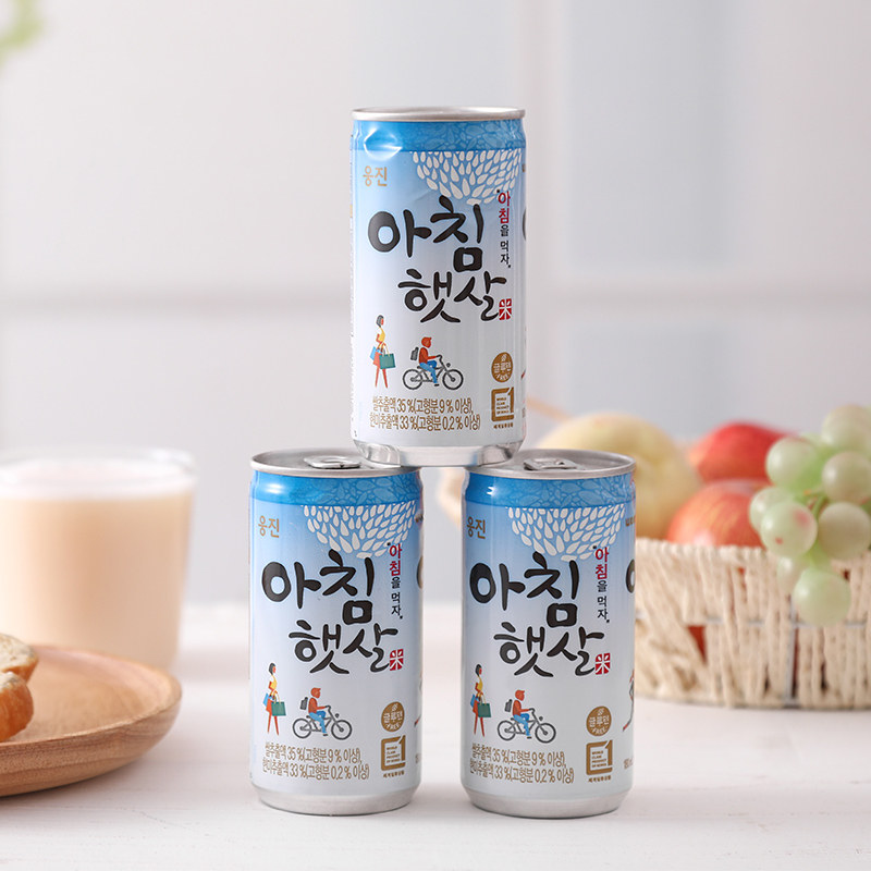韩国进口 woongjin 熊津 糙米汁味饮料 180ml*15罐整箱 天猫优惠券折后￥49.9包邮（￥59.9-10） 芒果汁可选