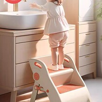 Japan imported childrens step stool for washing hands step stool for baby to wash their face step stool for washing their hands brushing their teeth and washing their face.