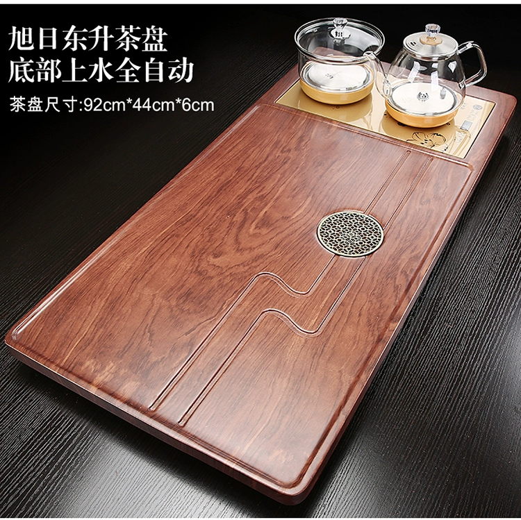 Bộ ấm trà gia đình đáy kính tích hợp cấp nước khay trà hoàn toàn tự động phòng khách ánh sáng hiện đại bàn trà lớn sang trọng trà biển bộ ấm trà điện bộ bàn trà điện thông minh