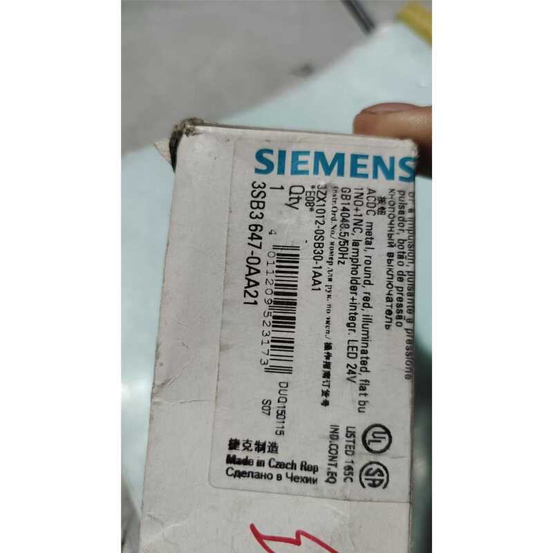 Negotiable Price~Siemens Button 3Sb3 647-0Aa21, with Led Light, Red