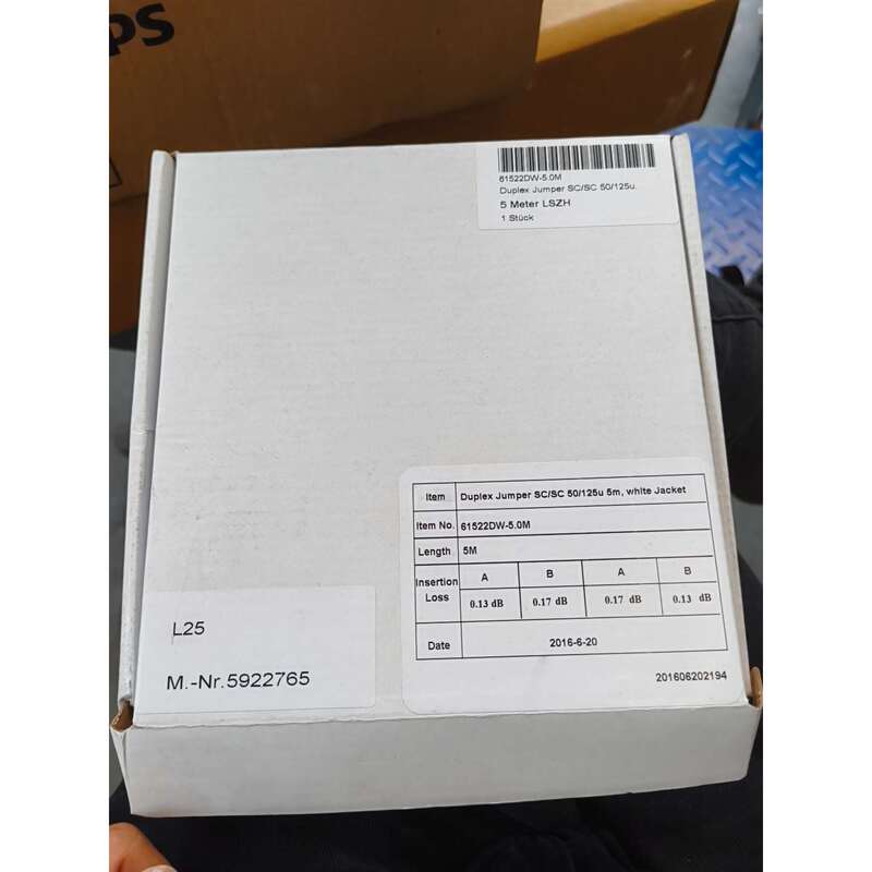 Negotiable Price~Dual-Fiber Patch Cord Sc/Sc 50/125U, Length 5m Meters, Model 61522