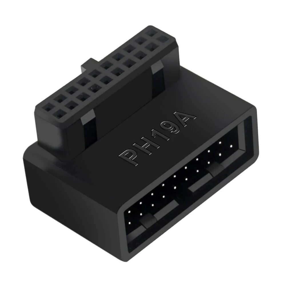 поликарбонат usb 3.0 19p 20p 90 degree computer motherboard header adapte