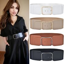 Women Sretchy Wide Waist Belt Ladies Elastic Dress Cummerbun