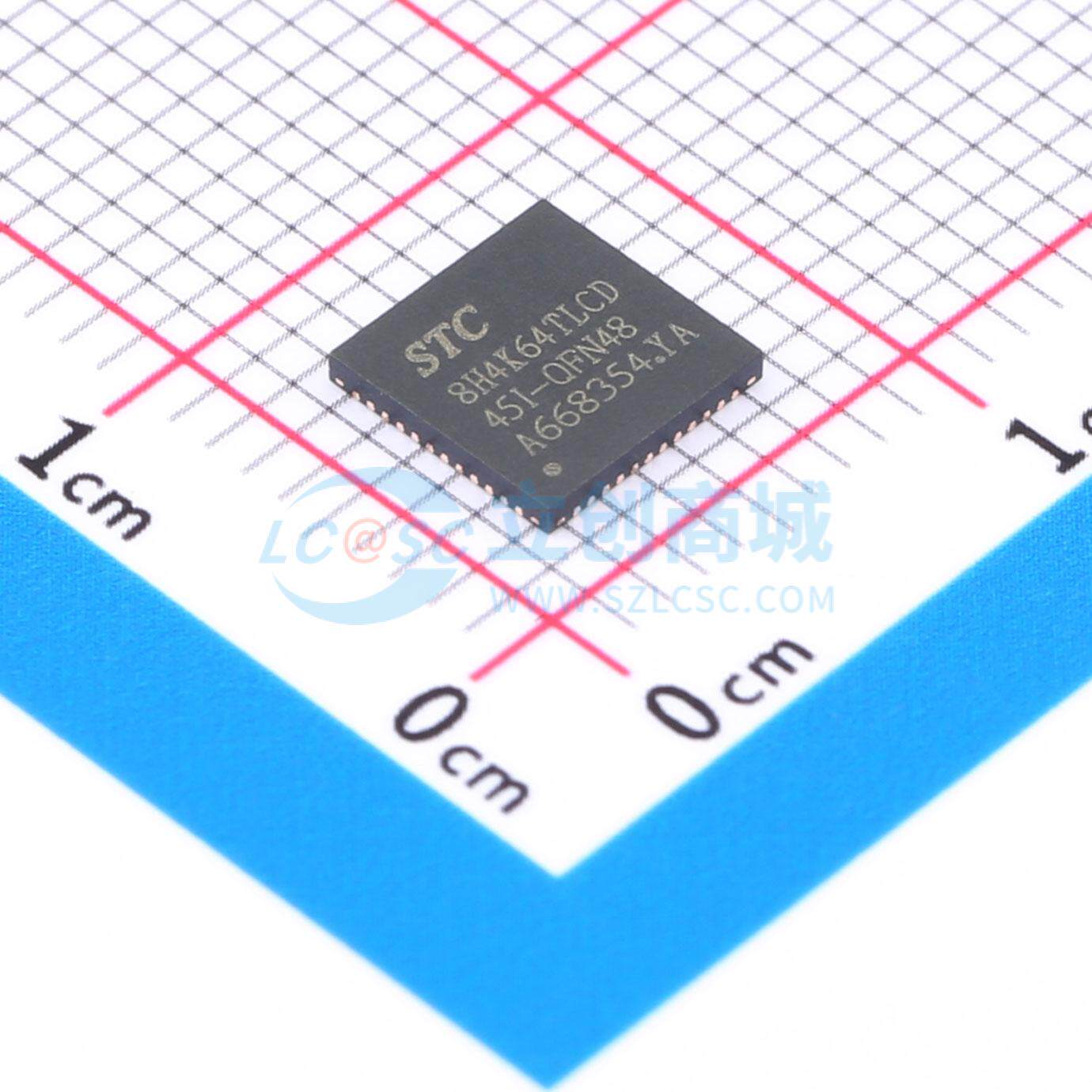 单片机(MCU/MPU/SOC) STC8H4K64TLCD-45I-QFN48 QFN-48(6x6) 原装