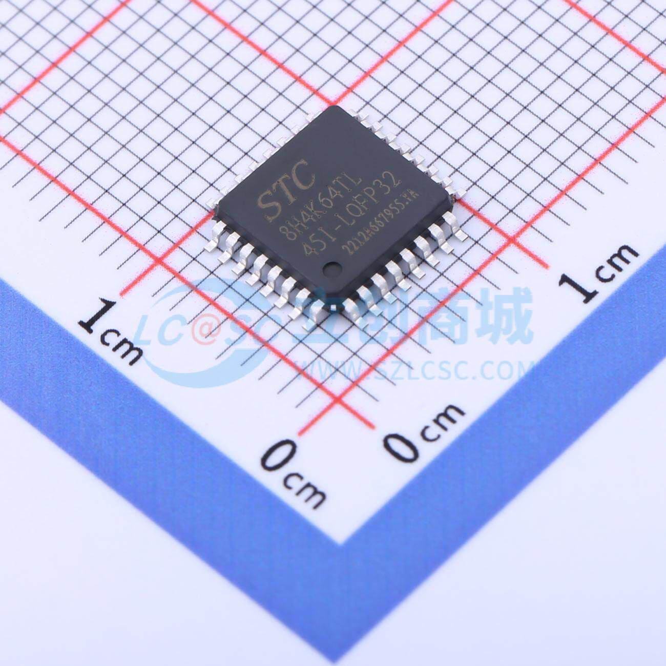 单片机(MCU/MPU/SOC) STC8H4K64TL-45I-LQFP32 LQFP-32(7x7) 原装
