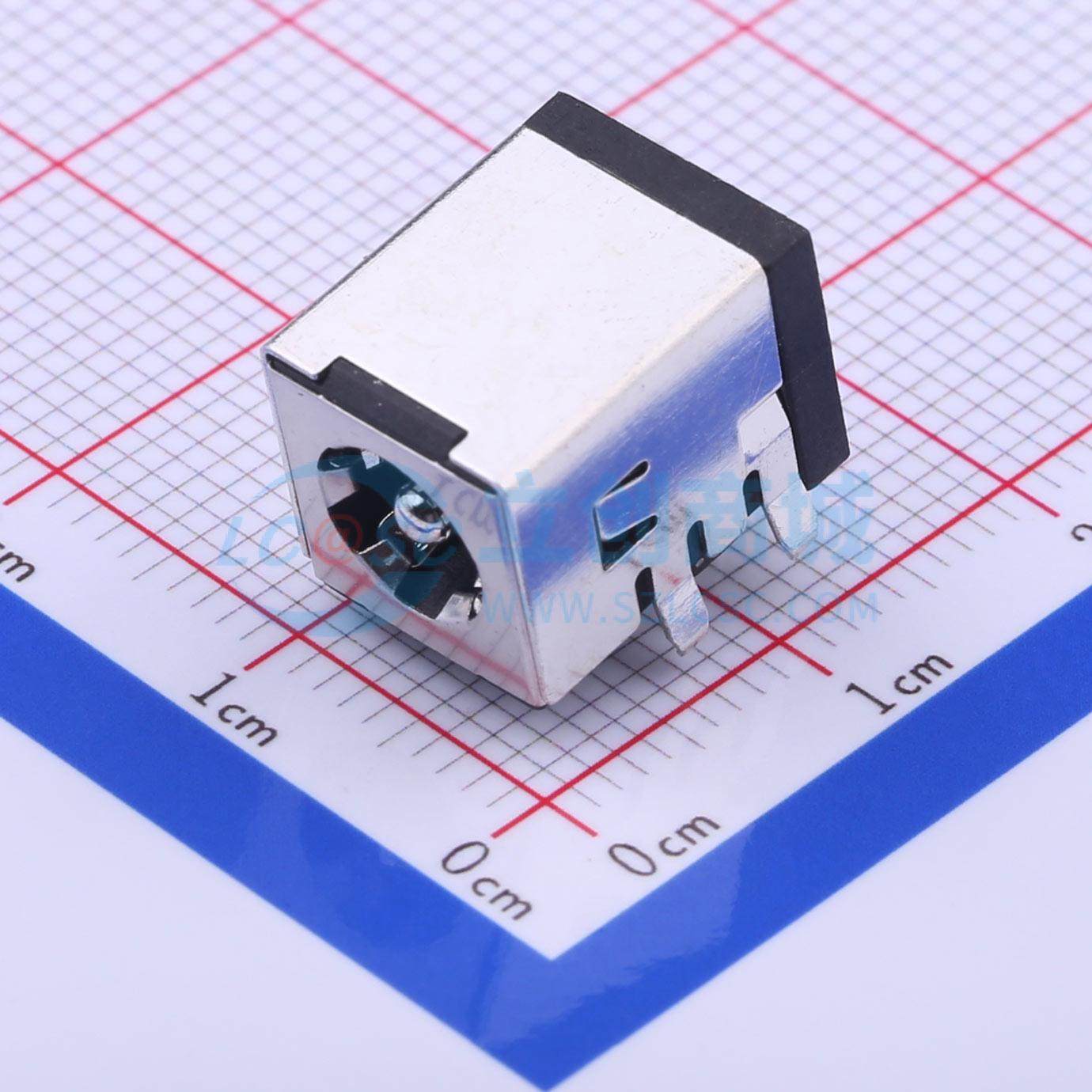 DC电源连接器 DC-042C-W-2.0 插件 2mm 6.3mm 电子元器件配单