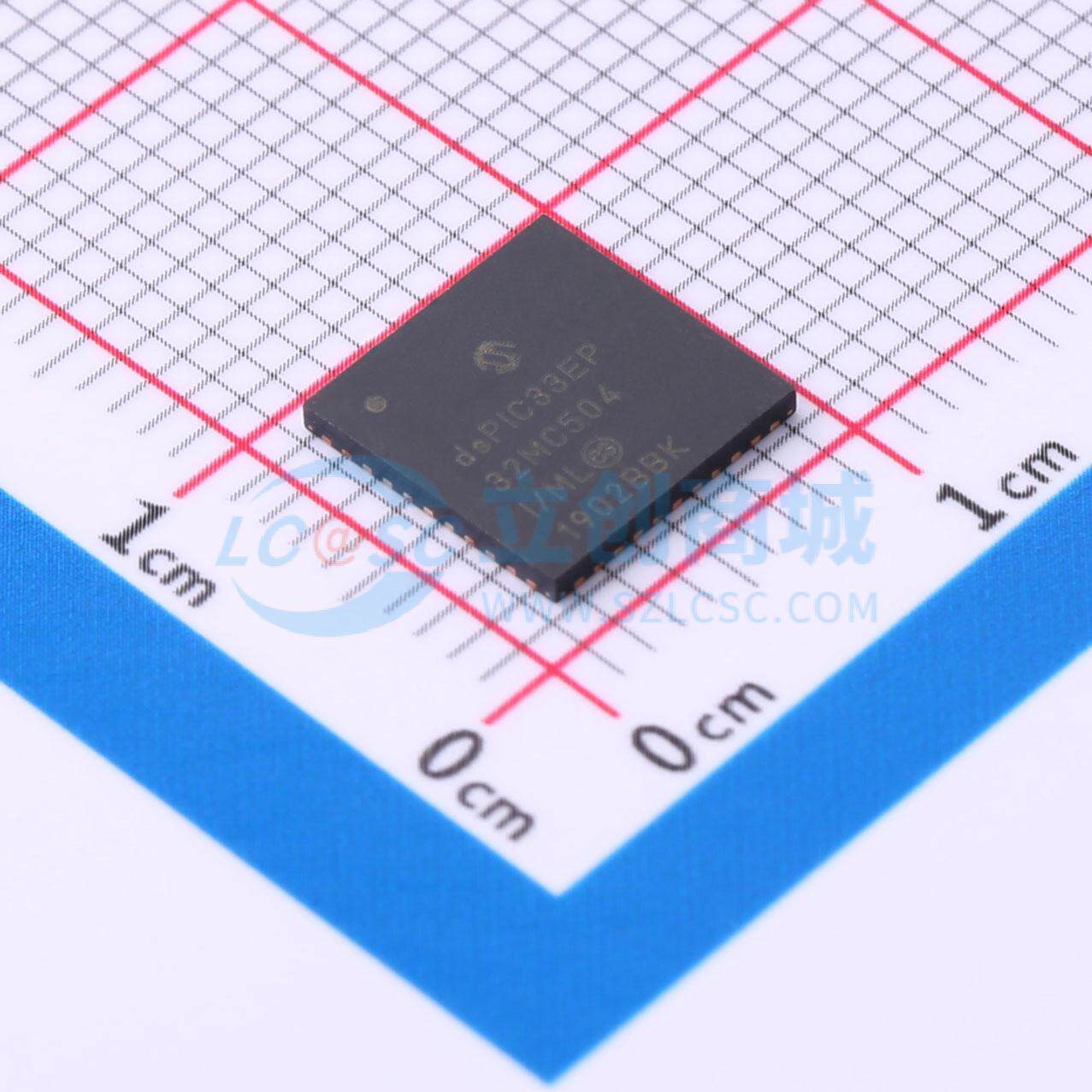 数字信号处理器(DSP/DSC) dsPIC33EP32MC504-I/ML QFN-44-EP(8x8)