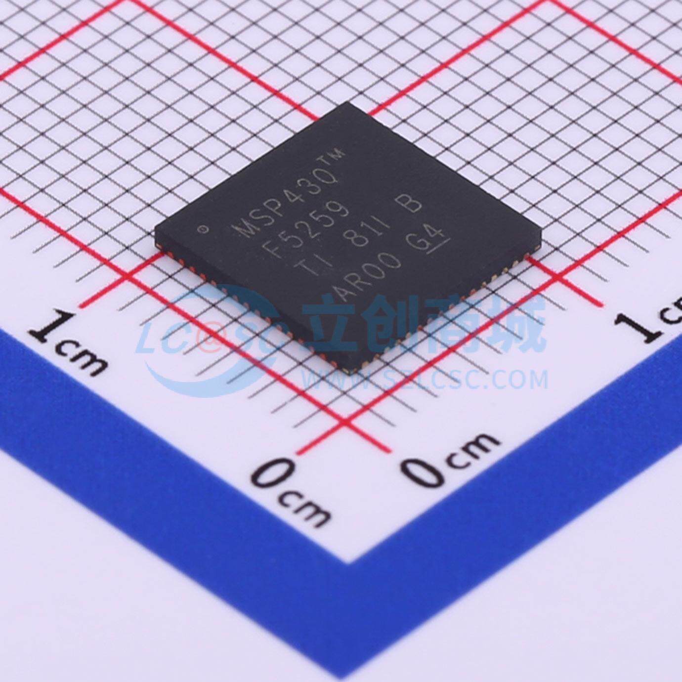 单片机(MCU/MPU/SOC) MSP430F5259IRGCR QFN-64-EP(9x9) 原装正品
