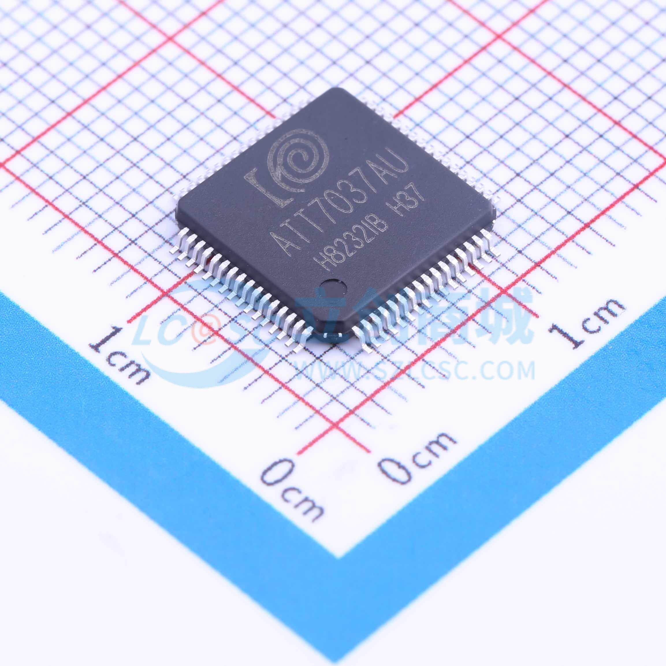 单片机(MCU/MPU/SOC) ATT7037AU LQFP-64(10x10) 电子元器件配单