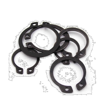 Shaft card external shaft snap ring bearing circlip elastic retaining ring buckle C-type circlip national standard manganese steel Φ10-4