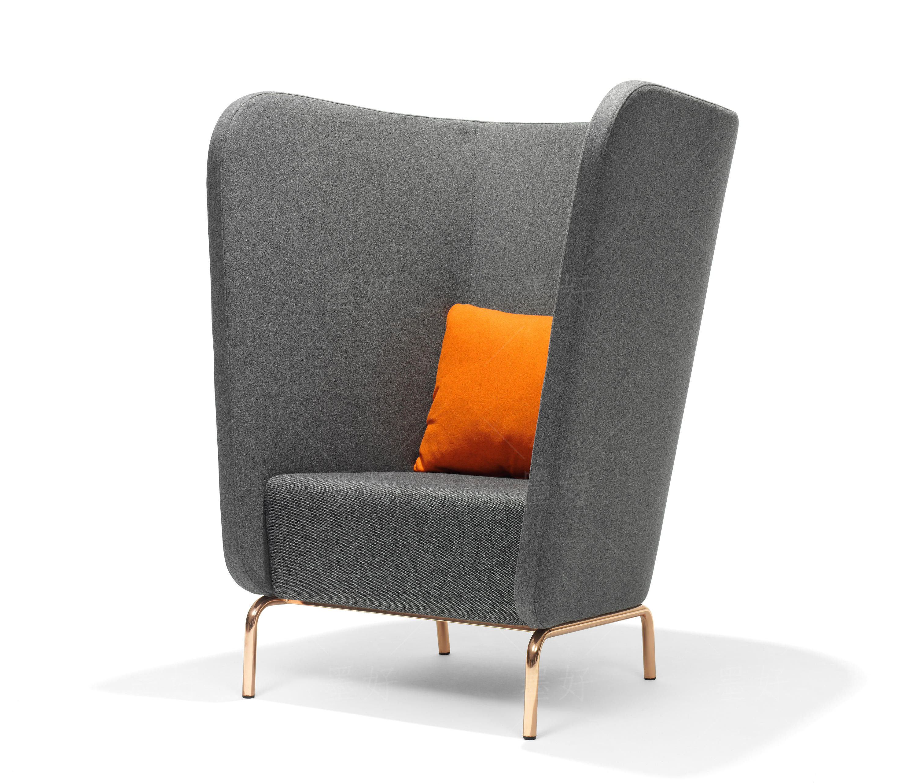 European and American sofa super high back independent private single sofa chair high back office rest area card seat reception sofa - Taobao