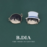 Знаменитый детектив Металлический значок Конана, пепел, ашба, странное украденное детское вино вино xioolan Новое подарка аниме грудной клетки.