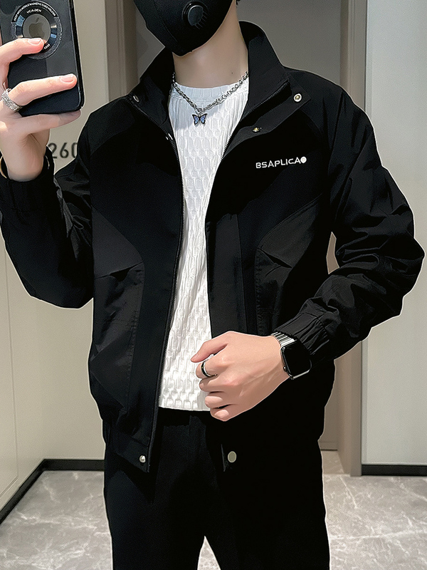 Spring and Autumn Trendy Brand Stylish Workwear Jacket for Men, Versatile Trendy Stand-Collar Jacket, 2026 New Model Men's Casual Top