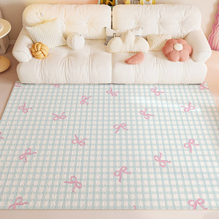 ins风仿羊绒客厅地毯高级氛围感加厚卧室脚垫地垫客厅防滑茶几毯