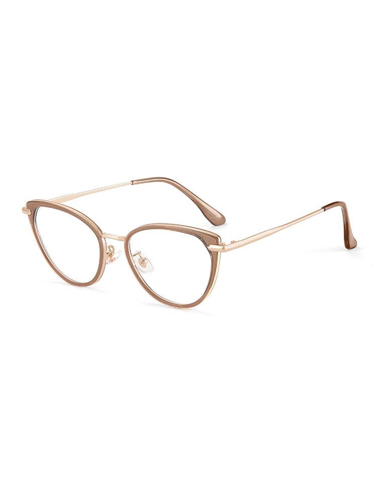 Ultra-Light Photochromic Retro Cat-Shaped Eyeglass Frames for Nearsightedness, Can Be Customized with Prescription Lenses, a Makeup-Free Look Essential for Women, High-End Eyeglass Frames