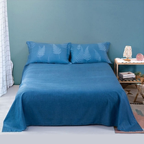 Full cotton linen bed Gasawara Yogan Color Single Piece Home Student Dormitory Bed Linen