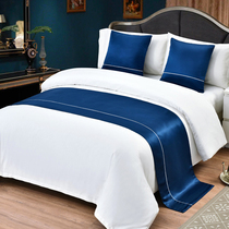 Upscale extravaganza minimalist Chinese fashion Home Bedroom Bedroom Hotel Bed bed Flag Bed Tailscarf Bed Tailblanket Bed Cover