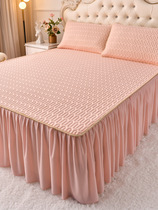 Latex Cool Mat bed Skirt Ice Silk Soft Mats Three Sets Water Washable Machine Wash Folded Air Conditioning Summer 1 8m Bed Mat