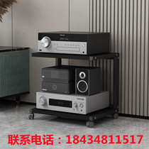Biliary bracket Creative power amplifier rack mobile sound cabinet Fever CD Machine Tuning Bench Equipment Two-floor Containing Shelf